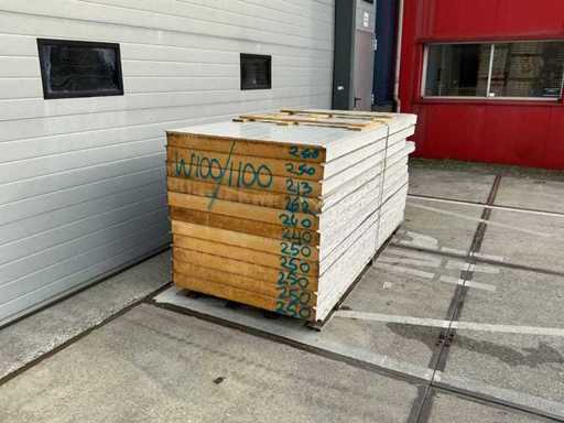 Sab profile - W100/1100 - Sandwich panels (11x) 29 m2