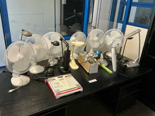 Lot de lampes et ventillateurs