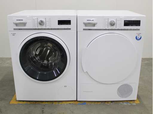 Siemens iQ700 iSensoric aquaStop Washing Machine & Siemens iQ700 iSensoric selfCleaning condenser Dryer