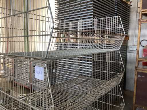 Stapelbare metalen manden (4x)