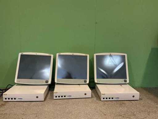 3x GE Medical Systems D19KT Monitor USE 1921A including Modul