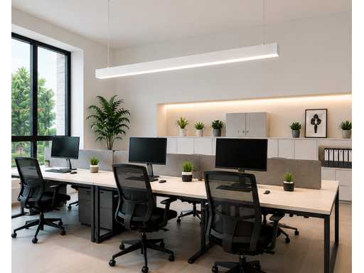 5 x LED Liniowa Lampa Wisiorkowa 40W – 3CCT Regulowana - biała – INNOVA3-40 3CCT