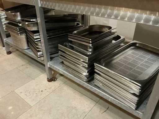 Lot of Perforated Gastronorm Containers