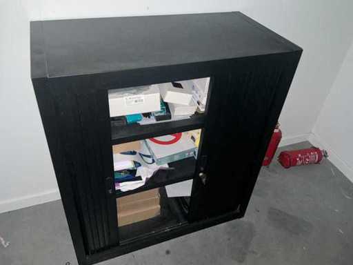 Low roller shutter box