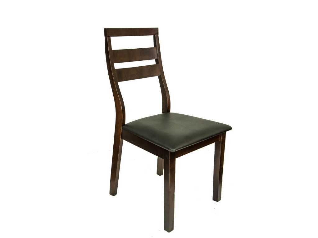 2-delige stoel Magnolia Cappuccino met zitkussen - Gastrodiskont
