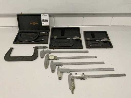 Mitutoyo, Mauser, Moore&Wright Binnenmaat micrometers en schuifmaten