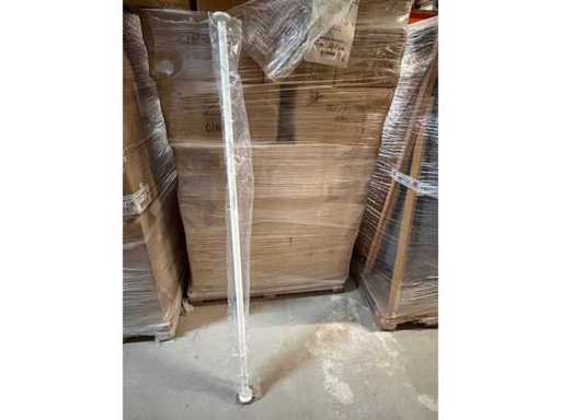 Asta per tenda HEWI Corner Sanitary Series 801, asta per doccia con anelli per tende (1 pezza)