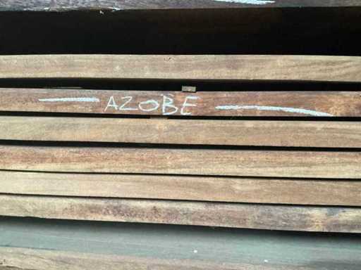 Geschaafde Azobé plank (30x)