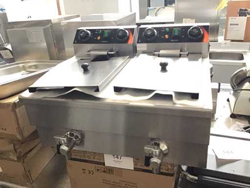 Friteuse x2 8L met timer