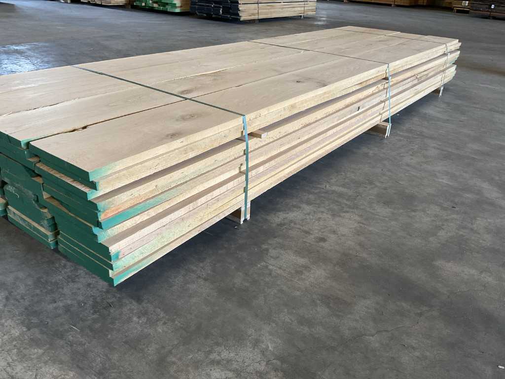 American oak planks pre-planed approx. 0.9 m³