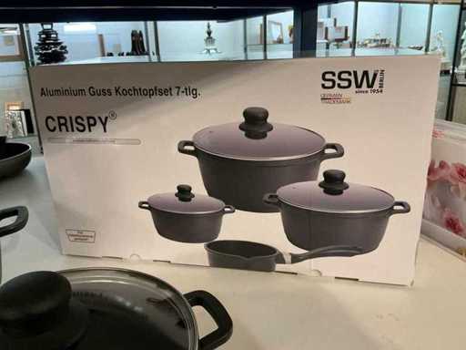 SSW Crispy 7-piece cooking pot set