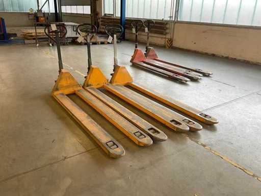 JUNGHEINRICH - Lot of hydraulic hand pallet trucks (3x)