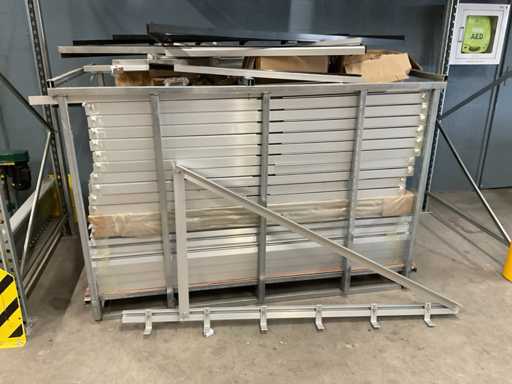 Lot de supports de panneaux solaires en aluminium