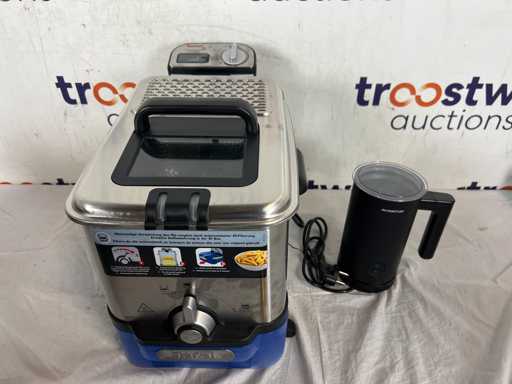 Tefal Oleoclean Pro FR8040 - Friggitrice profonda | Inventum MK360B - Batter elettrico per il latte 