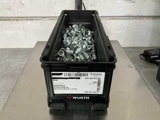 Würth 5.58 kg Blindklinkmoer 4,5 x 13 - 45 M8 in stapelbare bak