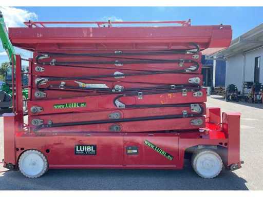 PB - PB-S225-12E - 2011 - Platforma do pracy powietrznej - Podnośnik nożycowy elektryczny ok. 22,5 m. Wspiera wąskie / nieoznakujące opony - Podnośnik Scrissor - nowa wersja