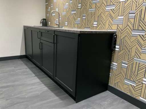 Progettare la disposizione della cucina con lavastoviglie / lavandino / frigorifero