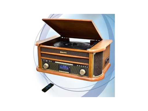 Roadstar HIF-1993D+BT - Platenspeler DAB met Bluetooth - Bruin