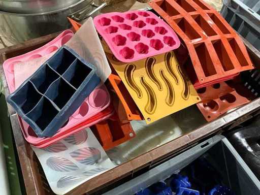 Partij siliconen bakvormen