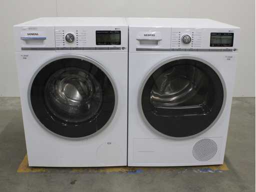 Machine à laver Siemens iQ800 iSensoric WiFi et Siemens iQ800 iSensoric SelfCleaning Condenser Sèche-linge WiFi