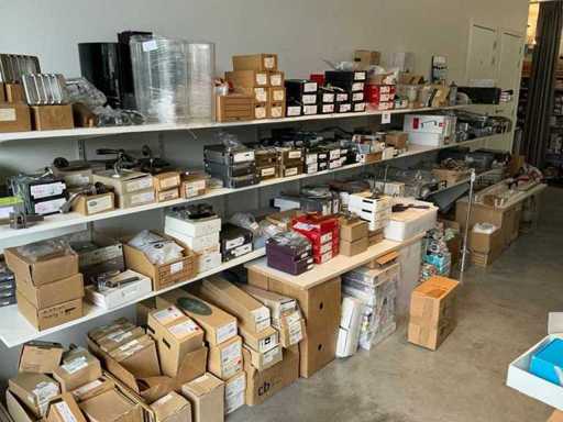Large batch of various door fittings