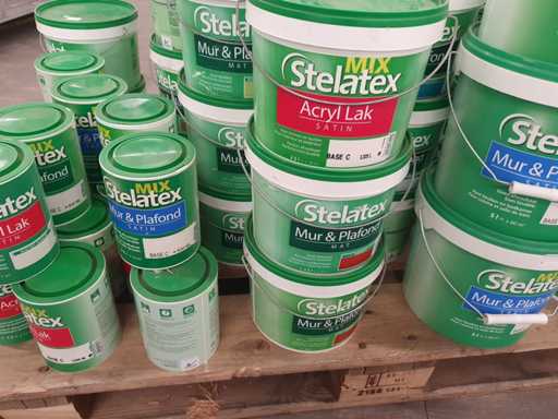 Lotto di vernice Stelatex vari prodotti