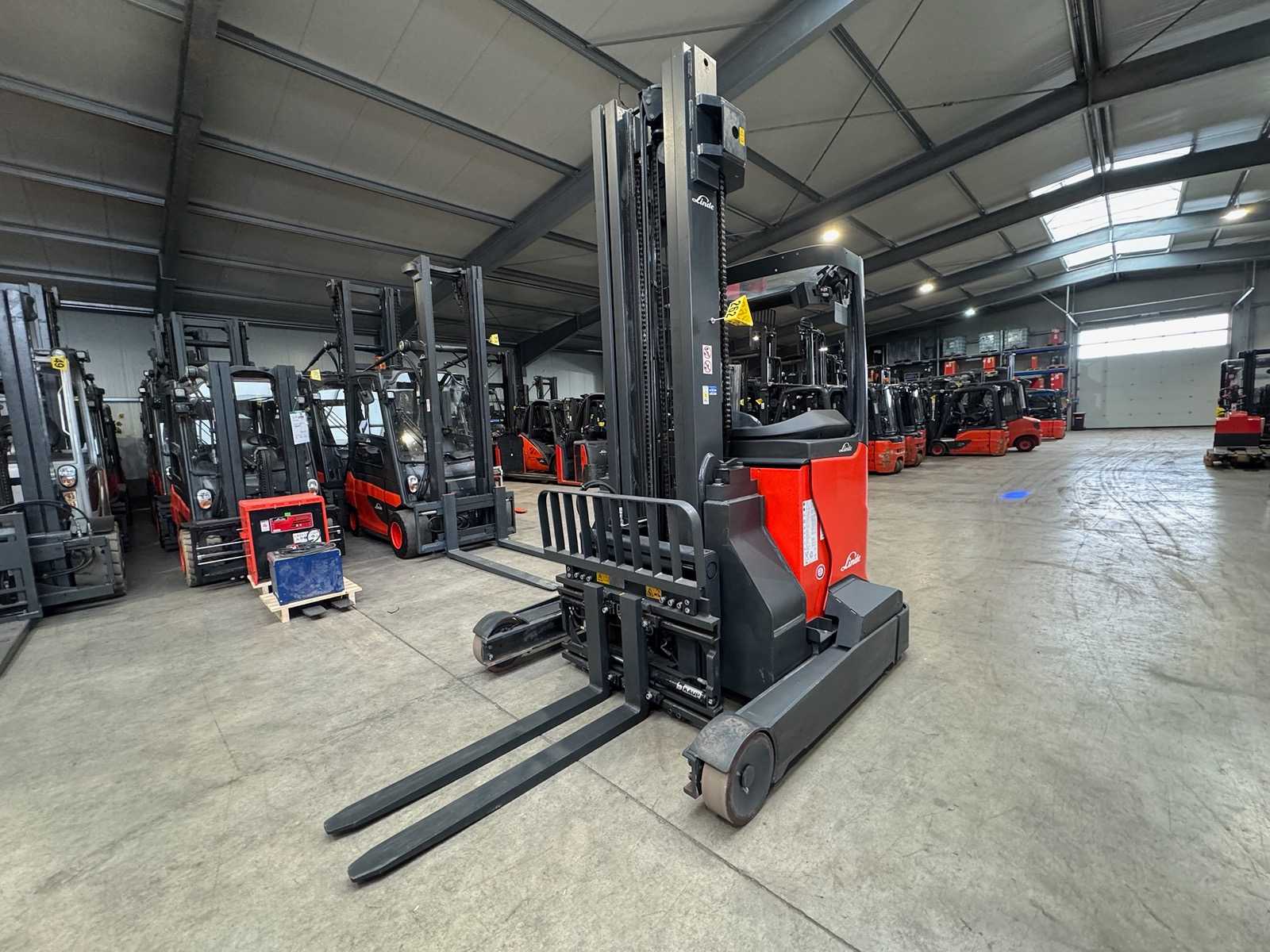 2017 Service + UVV 02/2027 Linde R16WHD 1.600kg 3.+4. Valve Fork Adjuster Triplex 655cm Camera Electric Forklift