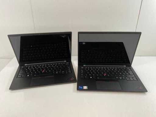 Lenovo ThinkPad X1 Carbon 9 Gen 14”, Core(TM) i7 11th Gen, 32 GB RAM, No HDD Laptops (2x)