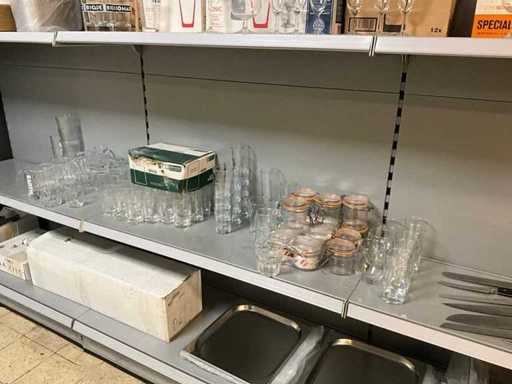 Lotto di oggetti in vetro