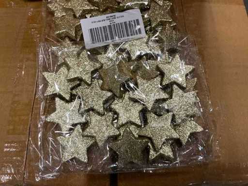 Partij stars 4,6x4,6cm foam loose glitter gold (12672x)