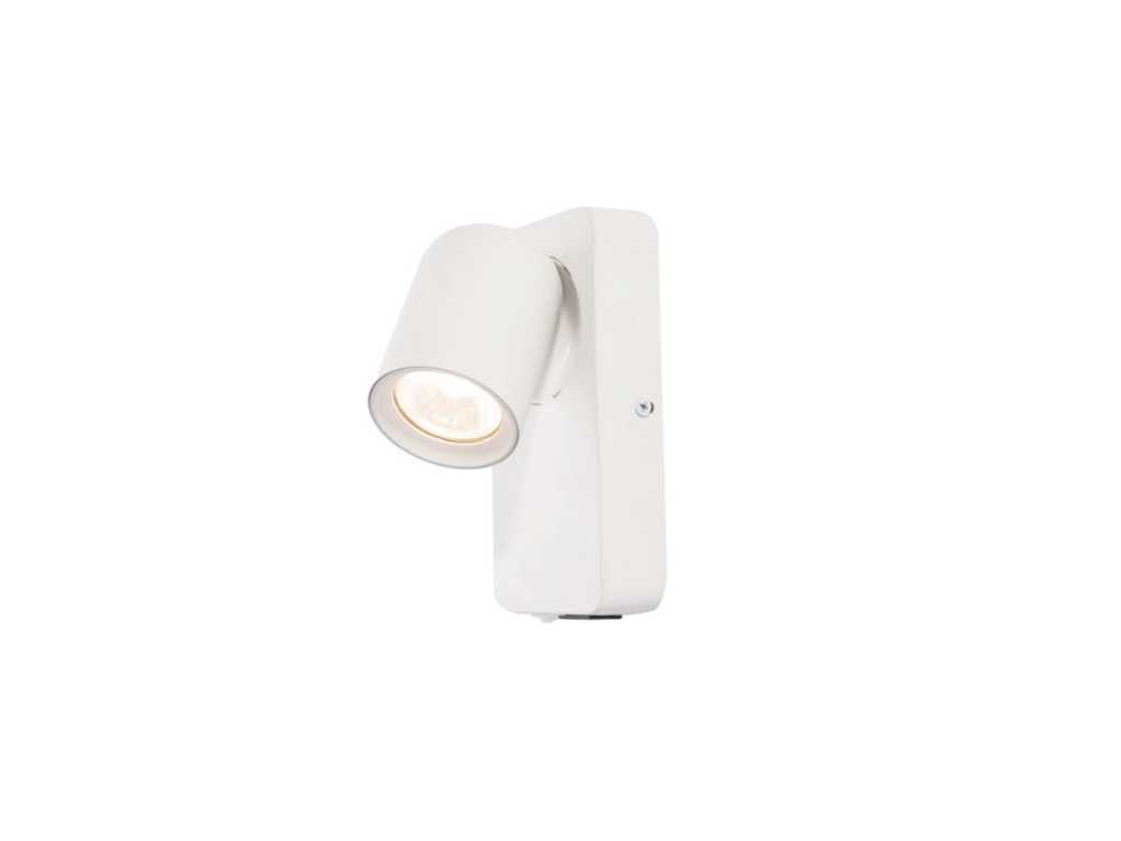 Lampă de noptieră Lampă de perete GU10 Dispozitiv cilindru nisip alb rotativ (2x)