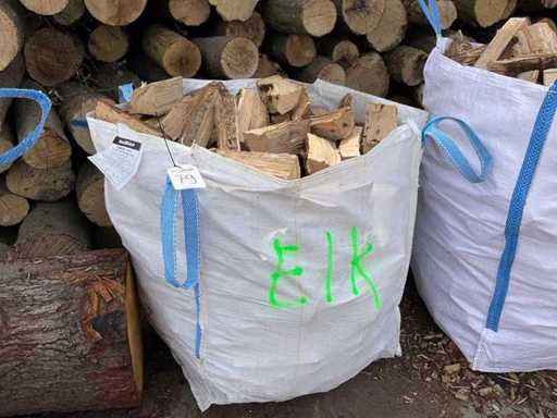Haardhout gekloofd Eiken in big bag ca 0,9 m³