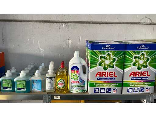 Mix lot various soaps and detergent