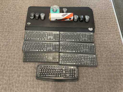 Logitech & HP - Klawiatury i myszy