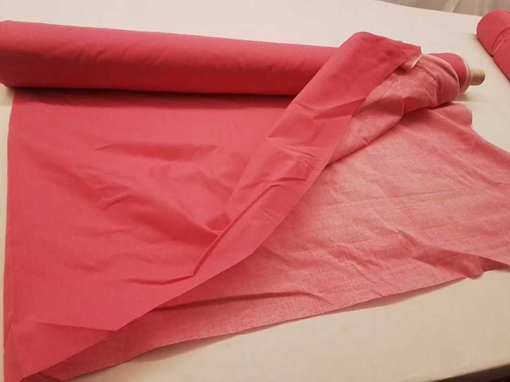 Rotolo tessile cotone rosa 300 largo 25 metri