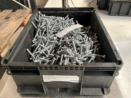 Würth 16.44 kg Hex stud bolt M6x60 in stackable container
