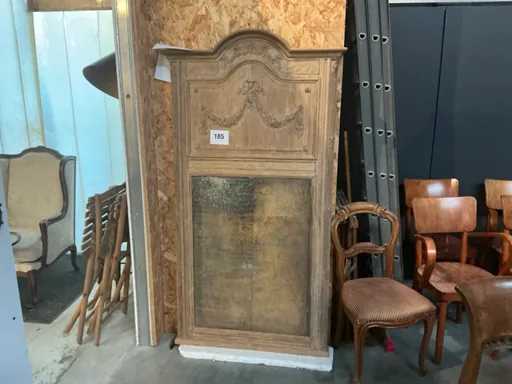 Large antique fireplace mirror