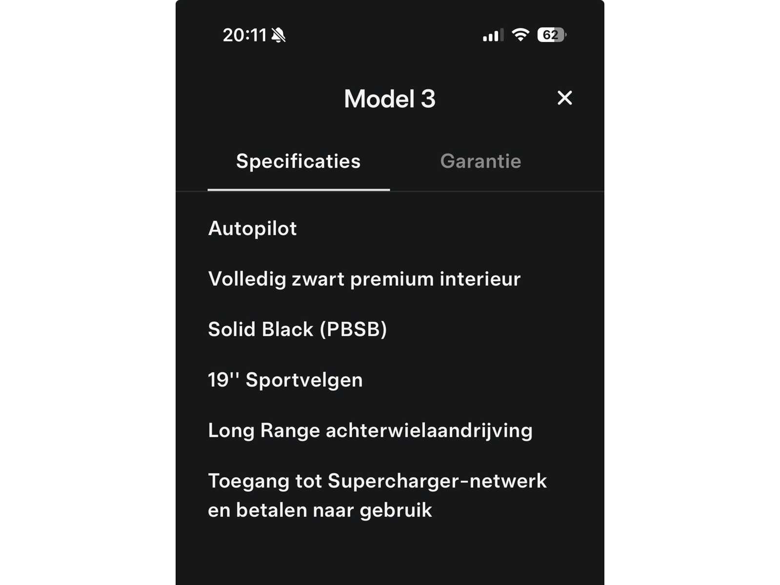 Tesla Model 3 Long Range RWD 75kWh 306hp 2019 (Original-NL), ZH-460-G -WARRANTY-