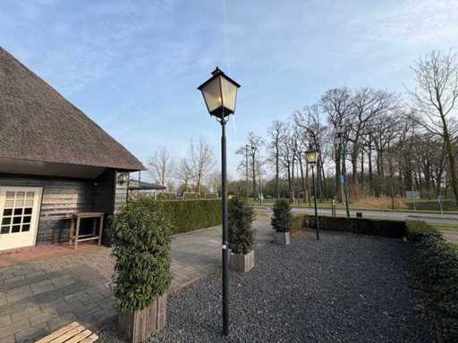 Stâlp de felinar cu felinar de cupru (2x)