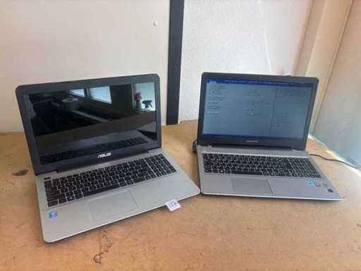 Stock restant de l’ordinateur portable 2x