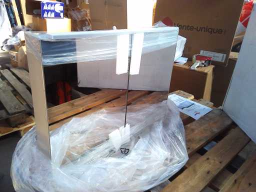 Bathroom furniture - 2 doors - leds - 70x50 cm