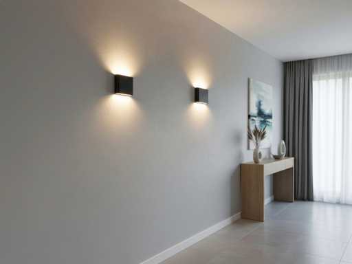 6W LED Wandlamp duo licht waterdicht 11.5cm(6x)
