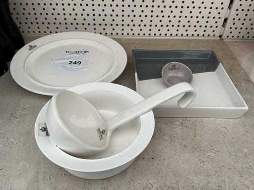 Décoration de table en porcelaine royale Boch (3x)