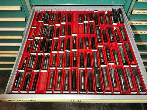 Lista Post Flat countersink / milling cutter and accessories with drawer cabinet