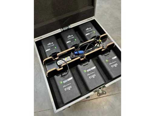 Chauvet - CASE met 6x Chauvet Freedom Par Tri6 - Batterij