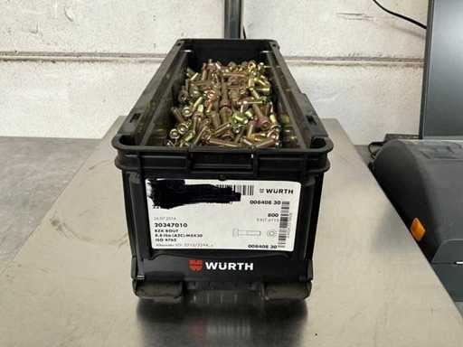 Würth 13.29 kg BZK bout M8x30 in stapelbare bak