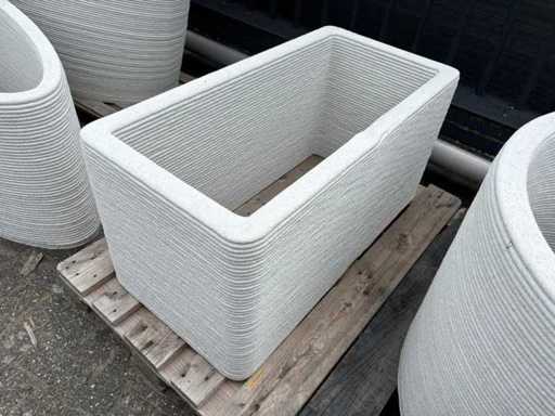 Flower box concrete 3D printed - Rectangle - 100 x 50 x 50 cm