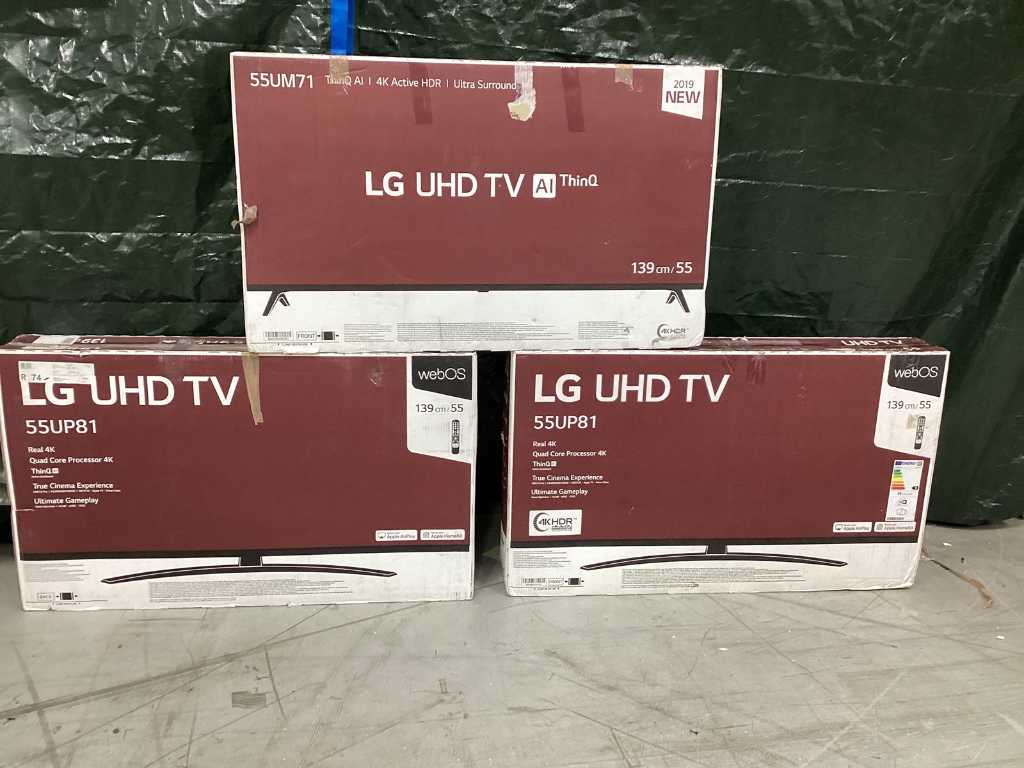 LG - 55 Zoll - Fernseher (3x)