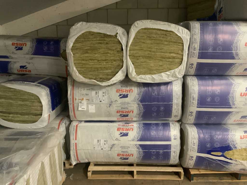 Ursa Pan 35 Mineral wool/glass fleece 100mm Insulation pack 5.87m3 (10x)