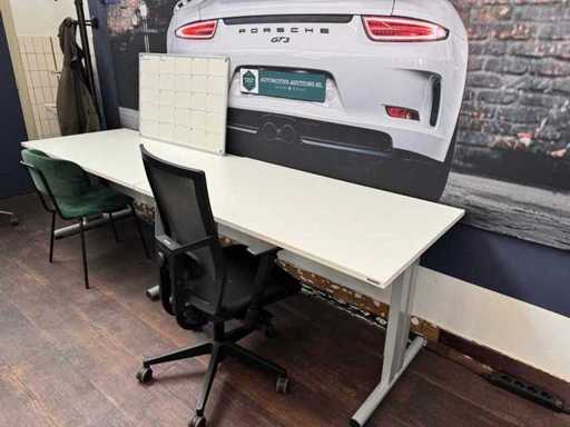 Scrivania 140x80cm + sedia (ufficio) (2x)